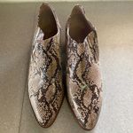 Anthropologie By  Marion Python Snakeskin Minimalist Coastal Cowgirl Bootie… Photo 2