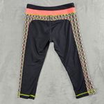 Trina Turk  Recreation Cropped Leggings Pink Black Women's Size  Small Photo 9