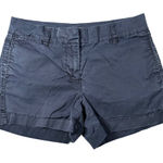 J.Crew Womens 2 Navy Flat Front Chino Shorts Cotton Casual Summer Wear Photo 0