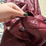 7 For All Mankind  Burgundy Wide Leg Pants Photo 2