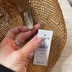 Loft Wicker Woven Hat Fedora Summer Leopard Spotted NWT Small Medium Photo 2