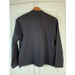 Vtg Timberlea Full Zip Front Sweatshirt Women Medium Black 3D Art To Wear Beaded Photo 2