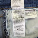 Levi's Mid-length Short Denim Jean Shorts Stretch Women's Size 33 Dark Wash Midi Photo 3