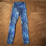 Lululemon Like New Wunder Train High-Rise Tight 25" Foil Flux Blue Leggings 2 Photo 1