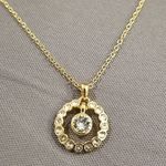 Ted Baker 💕 LONDON💕 Circle Crystal Necklace ~ Gold with Swarovski Crystals NWT Photo 3