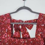 Band of Gypsies Band of the Free Red and Pink Floral Boho Crop Top Size Small NWT Red Crop Top Photo 3