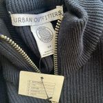 Urban Outfitters Cutest Brand New  Navy Blue / Striped Quarter Zip Sweater Top Photo 5