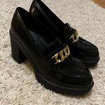 Steve Madden Women's Black and Gold Nakos Loafers size 8.5 Photo 0