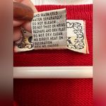 Vintage Cove Creek Holiday embroidered Beaded Red Christmas Cardigan Sweater Green Size XL Photo 7