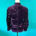 Rebecca Minkoff  Kaya Velvet Bomber Jacket Full Zip Luxurious Womens Size XS Photo 3
