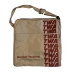 New, Vintage 70’s TWA Trans World Airlines Crossbody Messenger Bag Red Photo 5