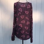 PINK - Victoria's Secret  candy cane long sleeve shirt Size large Christmas Soft​​​ Photo 3