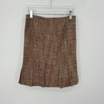 Kate Hill  skirt 12P brown tweed kick pleat wool blend knee length pencil NEW Photo 12