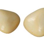 Vintage Pastel Yellow Plastic Triangle Clip Photo 0