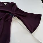 Calvin Klein Purple 3/4 Bell Sleeve White Faux Pearl Trim Sheath Dress Size 12 Photo 9