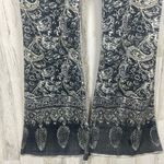 Free People New Delhi Border Flare Paisley Corduroy Jeans size 30 Boho Grey Photo 3