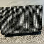 The Limited  black and white herringbone shoulder bag with chain strap Photo 2