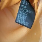H&M  Women’s Golden Mustard Yellow Ruffle Henley Button Blouse Size 2 EUC Photo 5