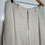 Ralph Lauren Polo  Oatmeal Heather Cotton Wide Leg Chino Pants Size 14 Photo 6
