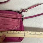 Brighton Beautiful Pink leather crossbody bag with bag charms Photo 7