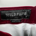 Wildfox WildFang The Empower Velvet Crop Pant Burgundy Size 4 Soft Holiday Red Tailored Photo 3