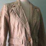 Liz Claiborne Tan Embroidered Blazer 10PE Photo 1