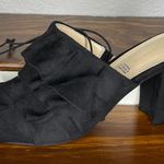 Liz Claiborne NWOB Deanna Mule Open Toe Slide Heels Black Size 8.5M Photo 5