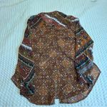 Figueroa & flower Casual Button Down Shirt with Geometric‎ Pattern size Large Red Photo 8