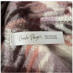 Charlie Paige  Red Pink White Fringe Scarf Soft Warm 100% Polyester NEW Tags Photo 6