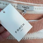 FRNCH  Paris Nadiege Perforated Knit Striped Sweater Photo 10