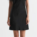 Sleeper Feather Mini Slip Dress Black Womens Size Medium Photo 0