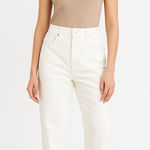 ZARA NWT Wide-Leg High-Rise Jeans White Size 14 Photo 0