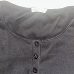 Heart & Hips Black Long Sleeve Henley Top Photo 1