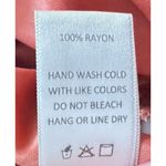 Sage Sadie & USA Burnt Umber Long Sleeve Cropped Top Rayon Blouse Wrap V-Neck S Photo 9