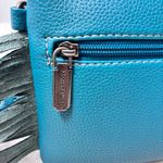 Montana West Montana West Blue /teal Floral Clutch with Fringe Photo 4