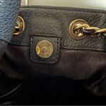 MICHAEL Michael Kors Black and Gold Shoulder Bag with Chain Detail Bucket Photo 13