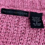 Preswick & Moore Preswick & Moore Loose Weave V-neck Sweater Rose Pink Small Photo 9