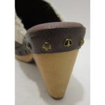 Lucky Brand Madaline Brown Leather Mules Heels 6.5 Photo 9