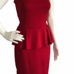 Mango MNG by  Kate Moss Red Strapless Peplum Dress Photo 0