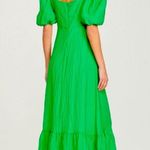 Sandro Falbala Embellished Cutout Green Midi Dress Size 36 NWT Retail $580 Photo 1