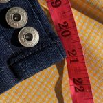 Vintage Pink Angel Dark Blue Jean Shorts with Star Belt Size 12 Photo 8