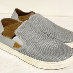 Olukai  Women's Size 11 Pehuea Loafers Pale Grey Slip on Shoe Photo 2