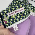 Peter Millar Peter‎ Millar Retro 70's Print Golf Tennis Skirt Skort Size 8 Green Pickleball Photo 2