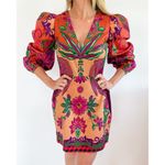 NEW Alden Adair Bridgette Dress Peacock Bloom Size Medium Purple Photo 5