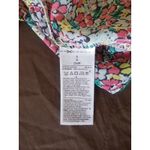 Gap Womens Blouse Sz Small Semi Sheer Ruffle Floral Boho Bohemian Romantic Retro Photo 9