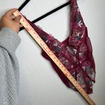 Victoria's Secret  VS Size Small Burgundy Floral Lace Bodysuit Teddy Lingerie Photo 5