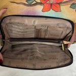 Anna Hand Painted Leather Crossbody Messenger Flap Bag with built in wallet like Photo 2