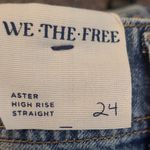 We The Free FREE PEOPLE ASTER HIGH RISE STRAIGHT LEG JEANS 24 NWOT Photo 10