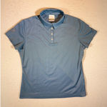 Nike Golf Dri Fit Short Sleeve Polo Shirt Blue Women's Size L Size L Photo 0