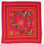 Farm Rio ππ Pink Pietra Maxi Silk Scarf ~ Multi-Color One Size NWT Photo 0